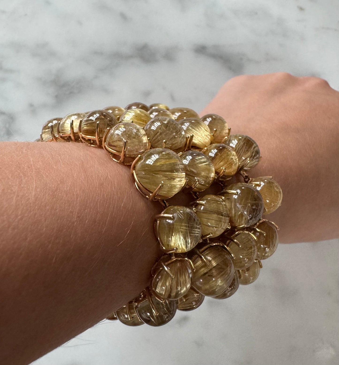 Rutilated Quartz Bracelet, by Samuel Getz