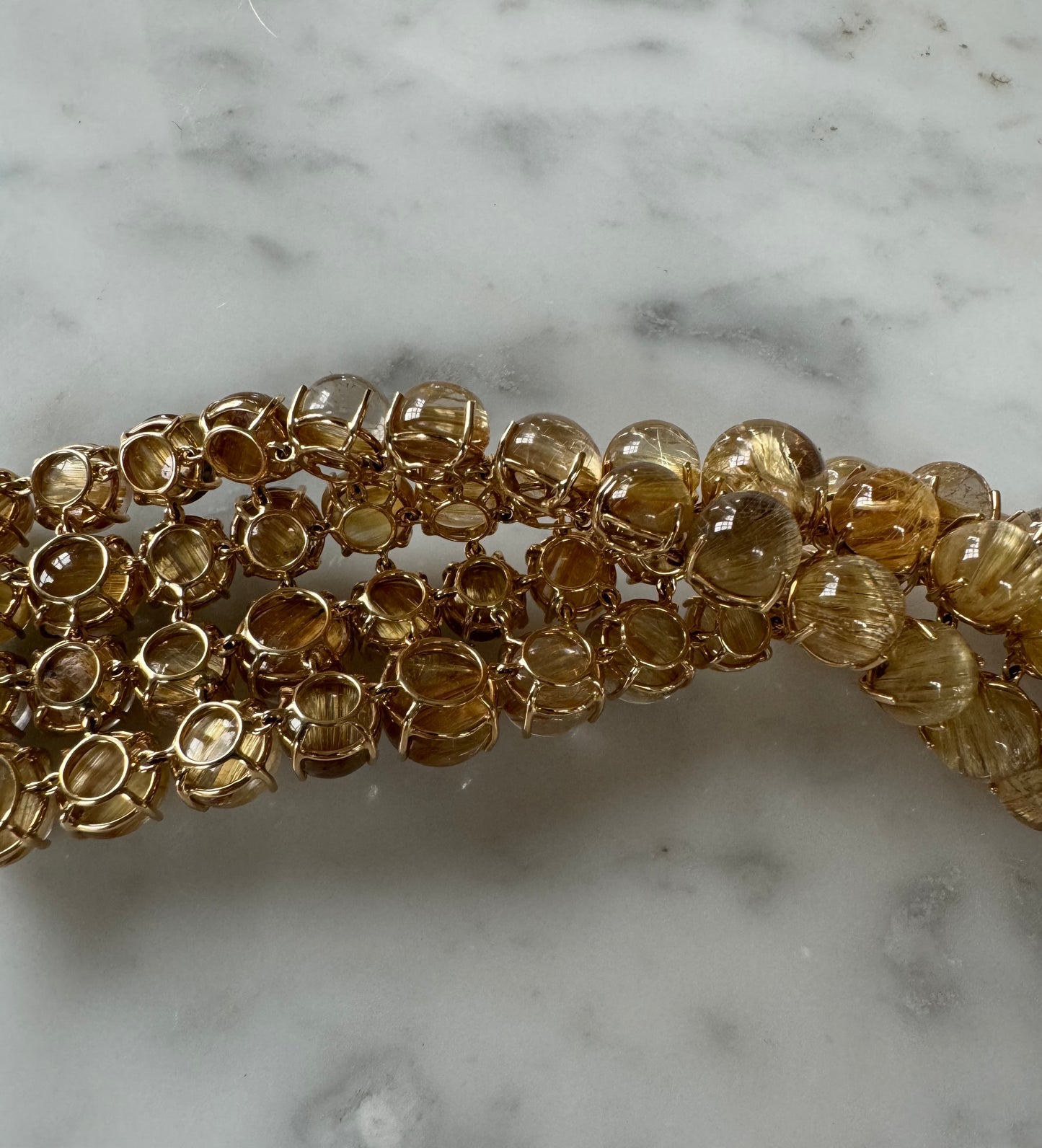 Rutilated Quartz Bracelet, by Samuel Getz