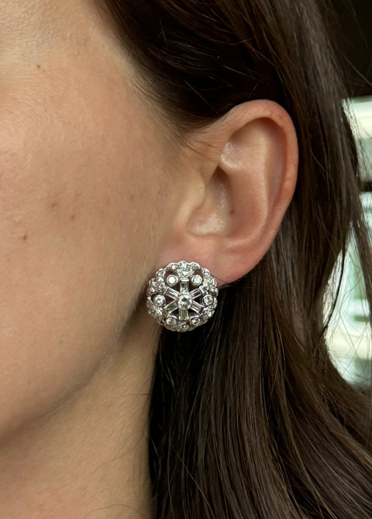 Vintage Diamond Earrings