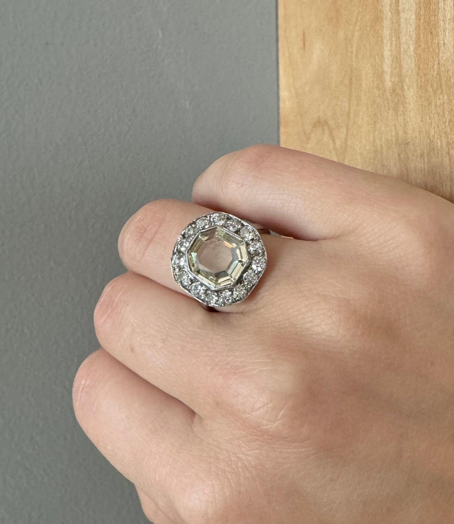 Antique Diamond Portrait Ring