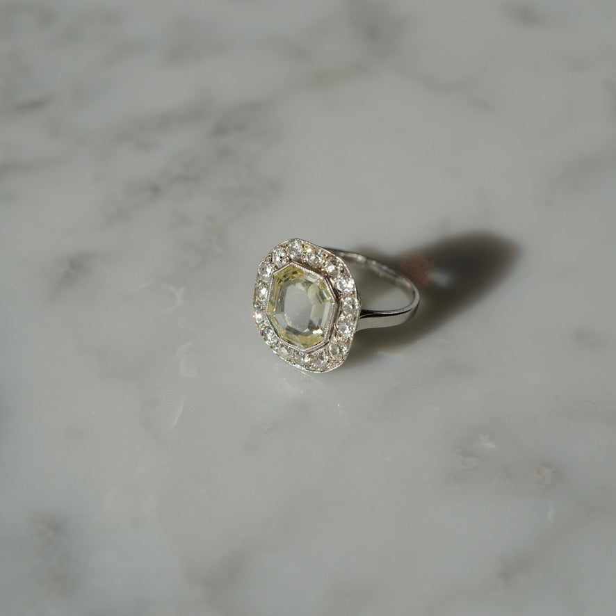 Antique Diamond Portrait Ring