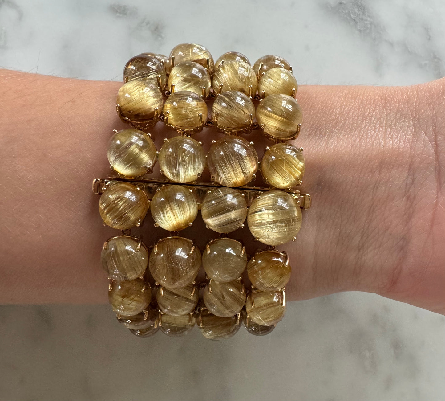 Rutilated Quartz Bracelet, by Samuel Getz