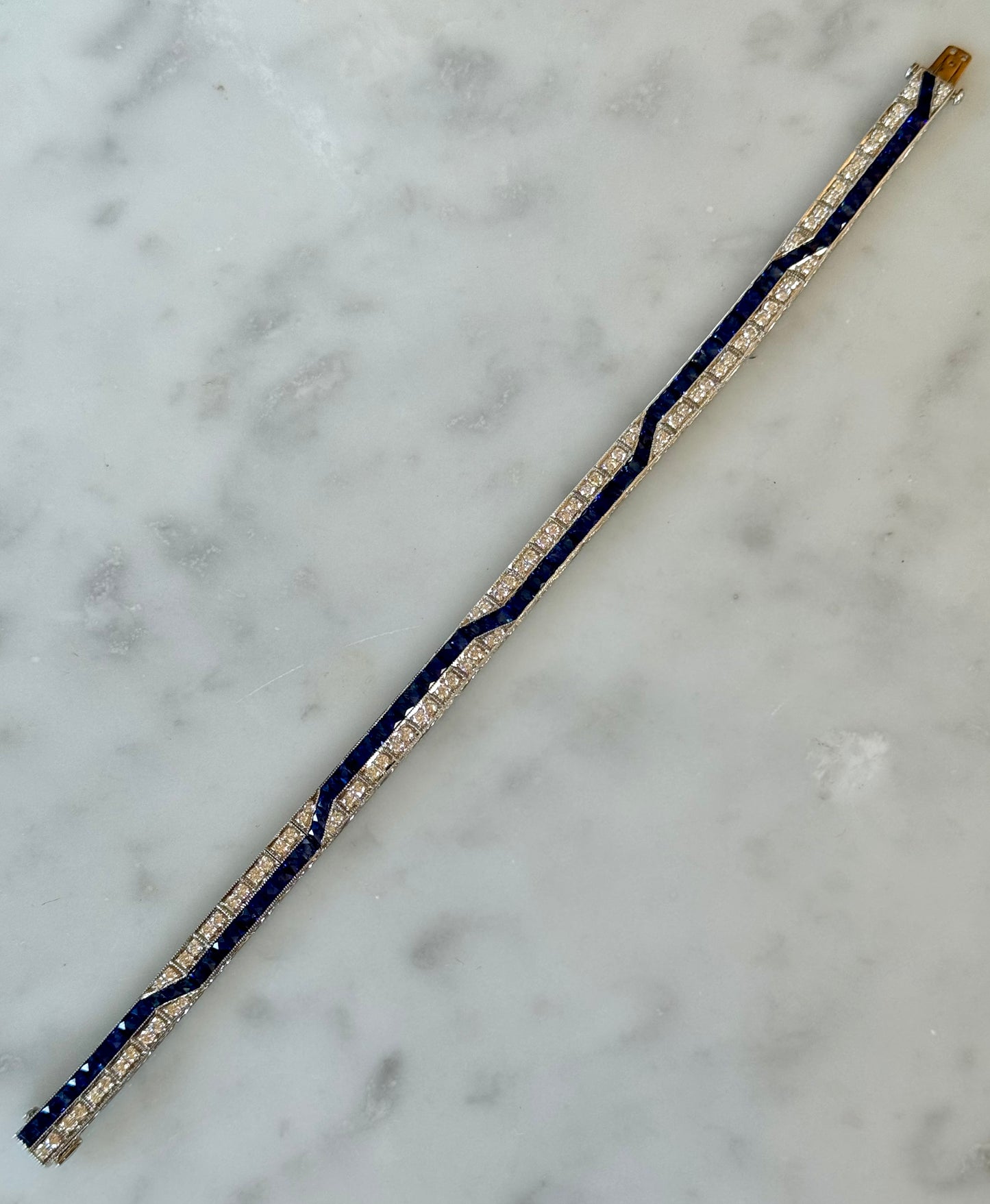 Vintage Sapphire & Diamond Bracelet