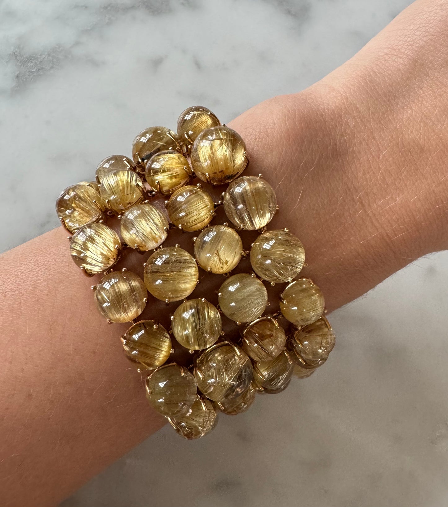 Rutilated Quartz Bracelet, by Samuel Getz