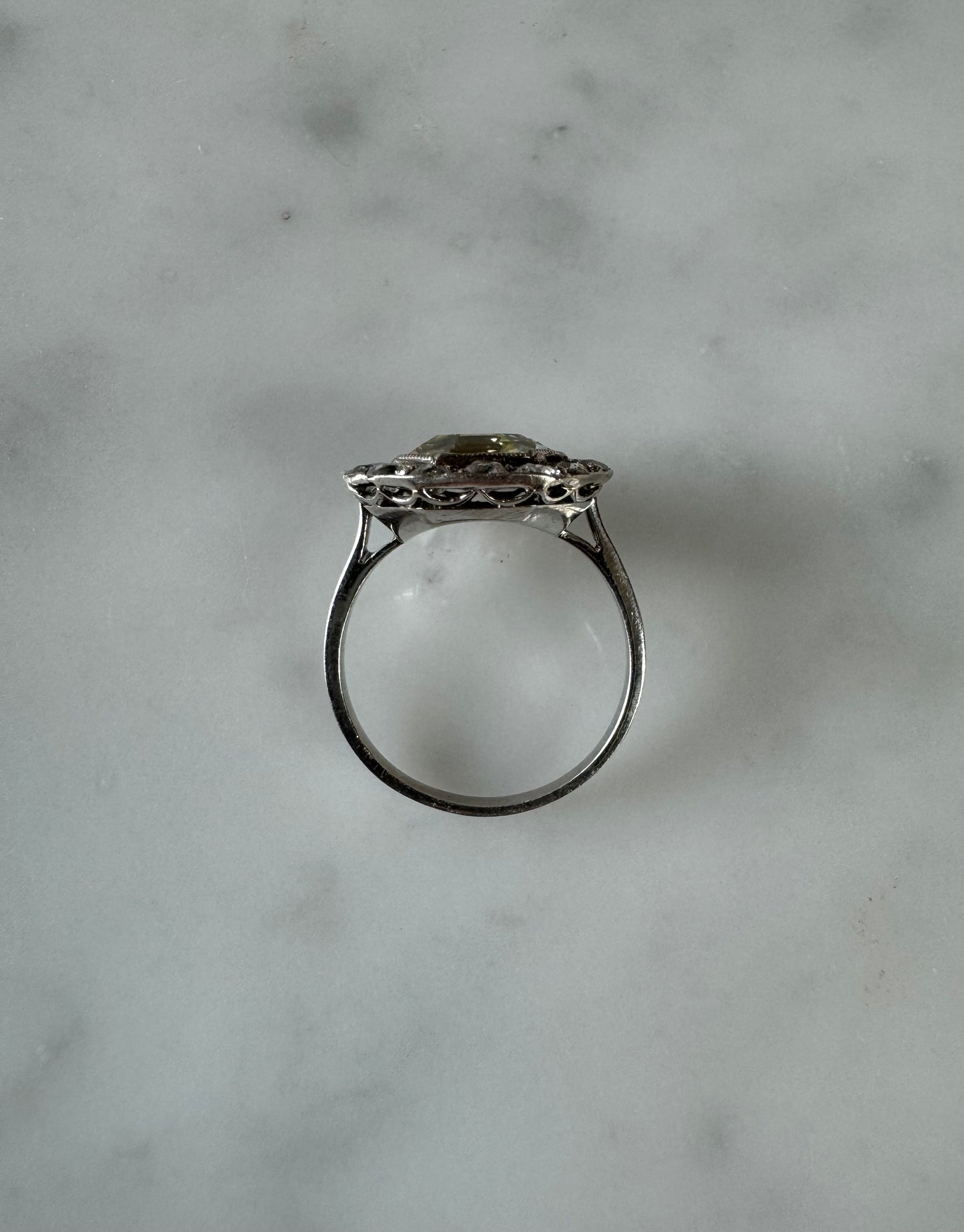 Antique Diamond Portrait Ring