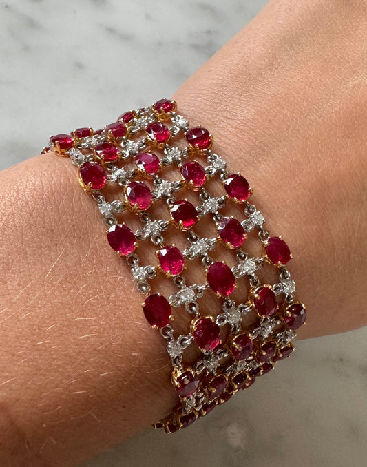 Ruby & Diamond Bracelet